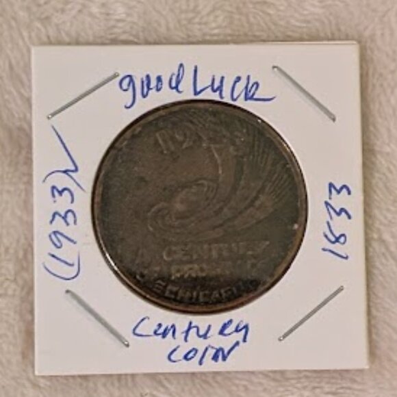 O2 1933 CENTURY OF PROGRESS 100TH ANNIVERSARY COIN - Picture 3 of 3